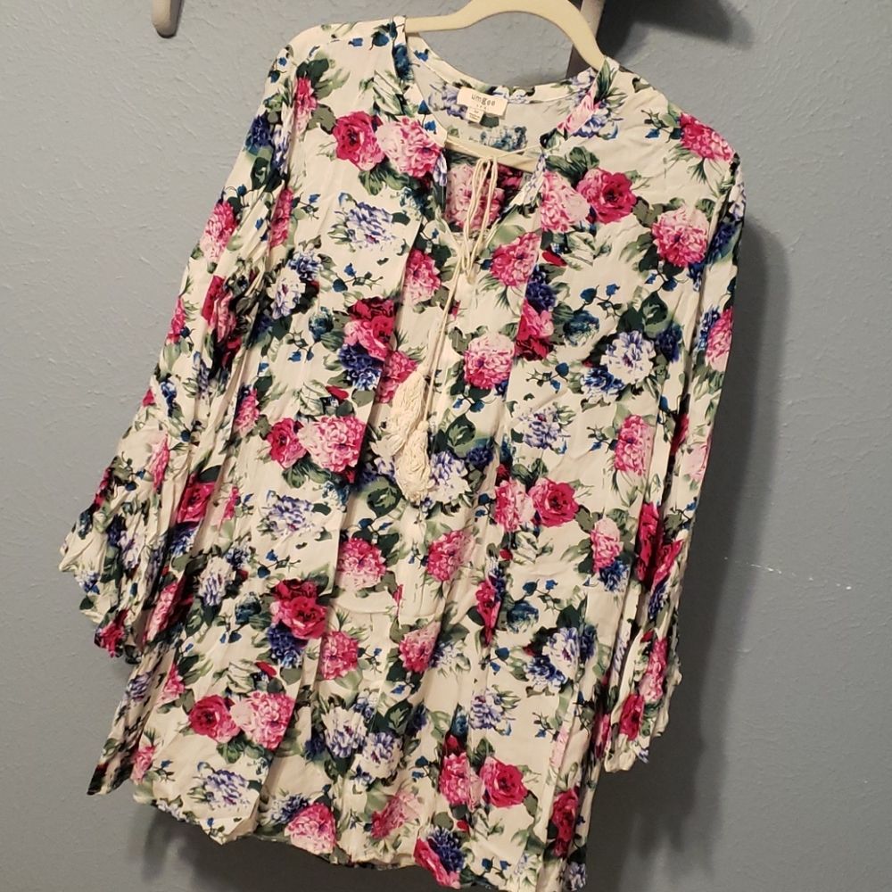 Unger floral tunic